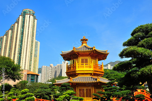 Chinese Pavilian in Nan Lian Garden, Hong Kong