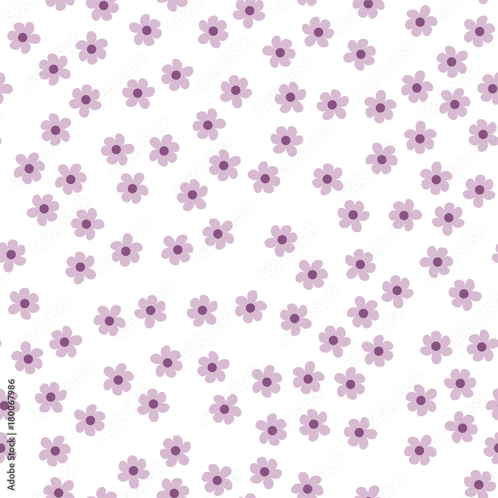 seamless pattern of colored flowers on a white background. seamless pattern of colored flowers on a white background.