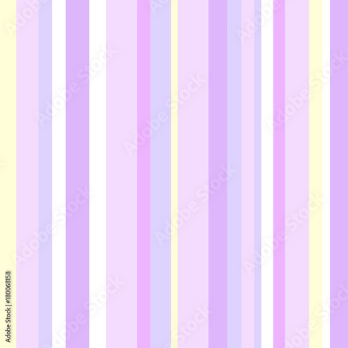 Seamless multicolored pattern with stripes. Abstract geometric wallpaper of the surface. Pastel colors. Pink, yellow and violet stripes. Background for design in a vertical strip