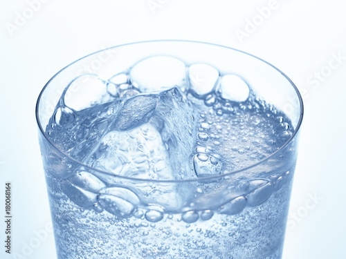 Soda water with ice