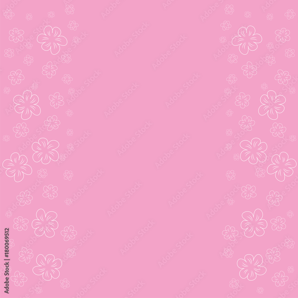 floral frame on a pink background prints, greeting cards, invitations for holiday, birthday, wedding, Valentine's day, party floral frame on a pink background prints, greeting cards, invitations for holiday, birthday, wedding, Valentine's day, party