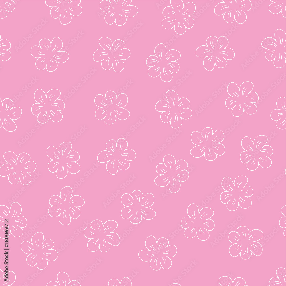 Floral seamless background, lot of flowers, abstract pattern Floral seamless background, lot of flowers, abstract pattern