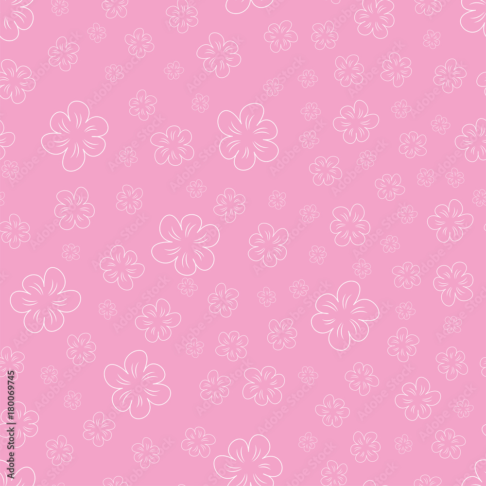 Floral seamless background, lot of flowers, abstract pattern Floral seamless background, lot of flowers, abstract pattern