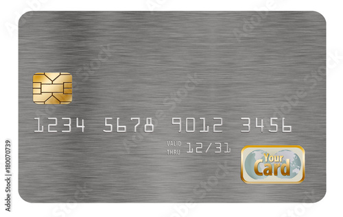 Wallpaper Mural Blank credit card or debit card with chip, number and generic logo on a white background. You fill in the name of card, type of card, etc. Torontodigital.ca