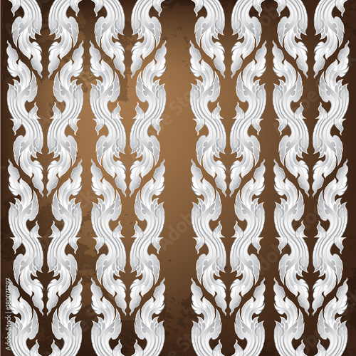 thai culture design, illustration pattern, abstract stock vector, 