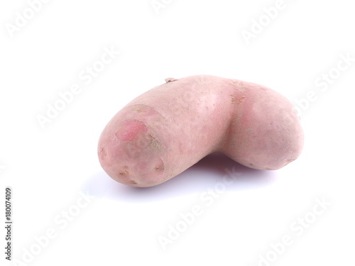 potatoes on a white background