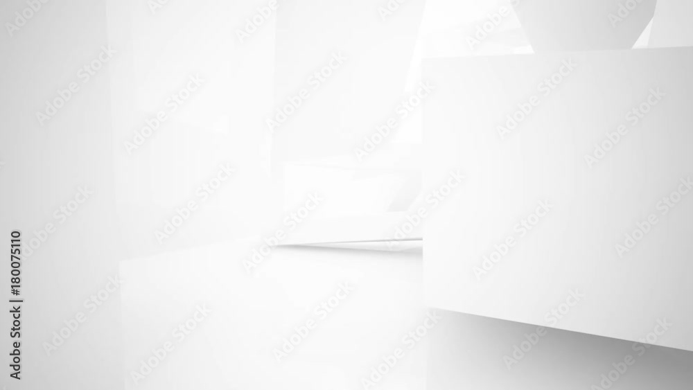 Abstract white interior highlights future. Architectural background. 3D animation and rendering. Part 5 Abstract white interior highlights future. Architectural background. 3D animation and rendering. Part 5
