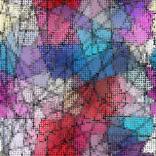 Seamless background pattern. Imitation of a texture of rough canvas painted with paint.