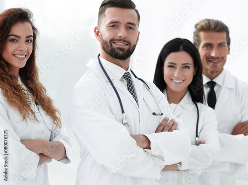 closeup.a group of doctors.