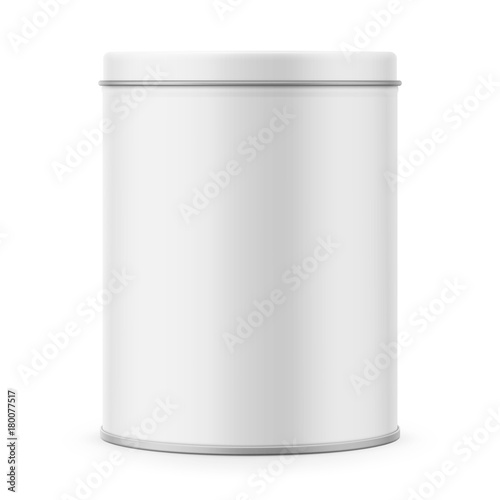 Round matte tin can template.