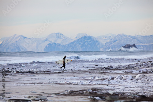 Surfing Kamchatka