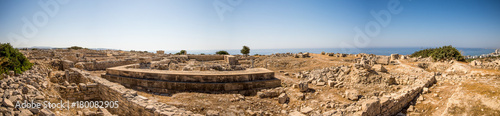 Panorama of ancient Acropolis remains in Limassol