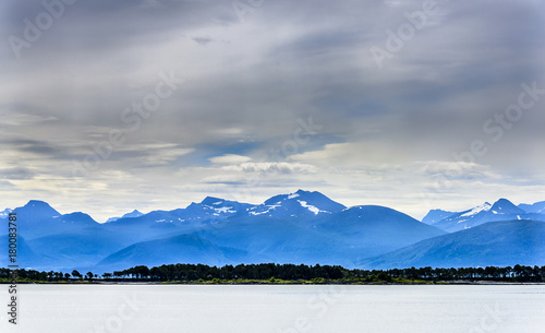 Serene Scandinavian Fjord Panorama photo