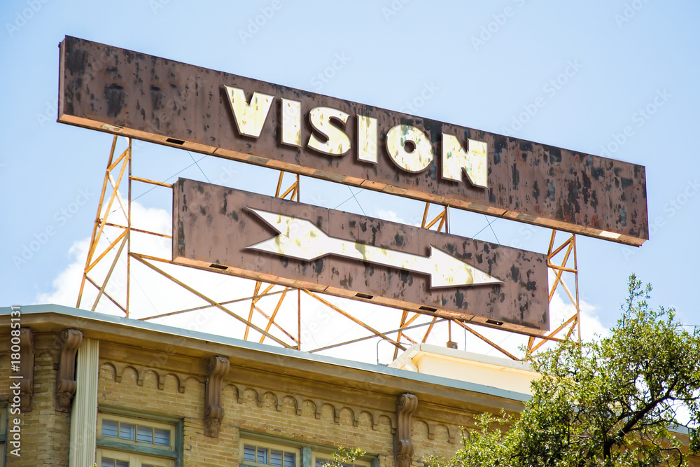 Obraz premium Schild 295 - Vision