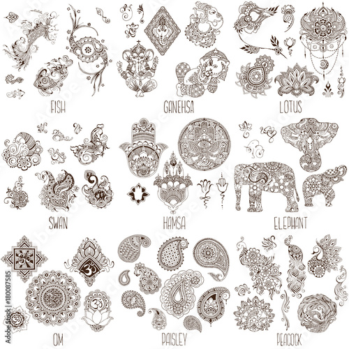Oriental decorative symbols
