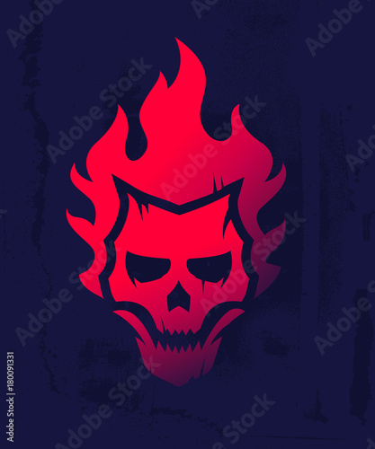 skull logo template.