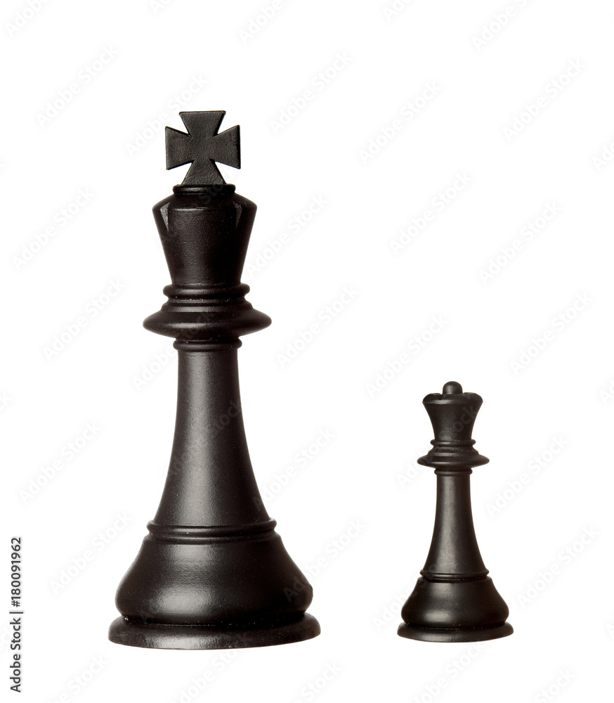 Big black king and small queen Big black king and small queen