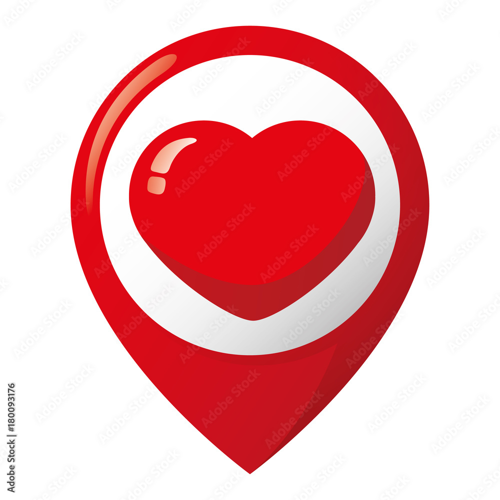 Icon representing location of a heart, love, passion, boyfriend. Ideal for informational and institutional related to love or boyfriend Icon representing location of a heart, love, passion, boyfriend. Ideal for informational and institutional related to love or boyfriend