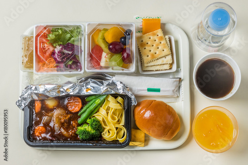                         Flight meal of the general economy class