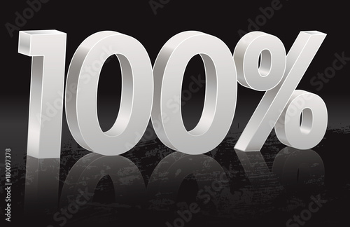 Black Friday, 100 percent discount. Poster to announce sales, especially those of Black Friday. The file contains gradient meshes and opacity masks.
