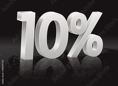 Black Friday, 10 percent discount. Poster to announce sales, especially those of Black Friday. The file contains gradient meshes and opacity masks.