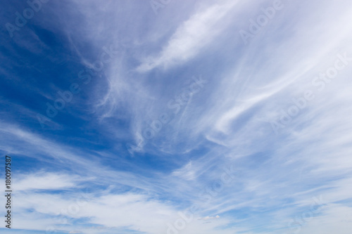 The blue sky with white clouds in clear day