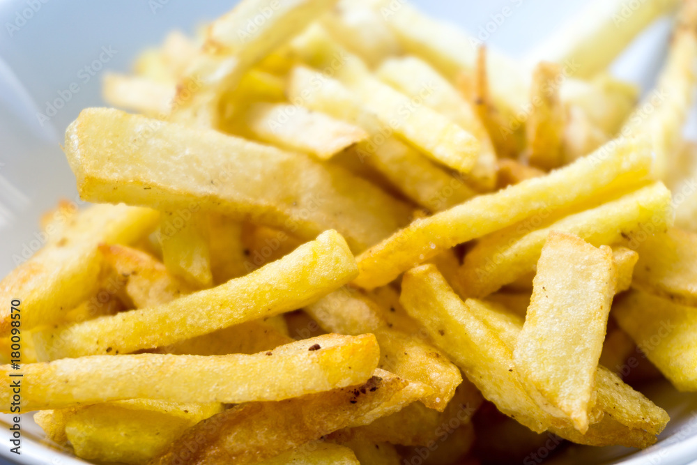 Golden French fries potatoes ready to be eaten Golden French fries potatoes ready to be eaten
