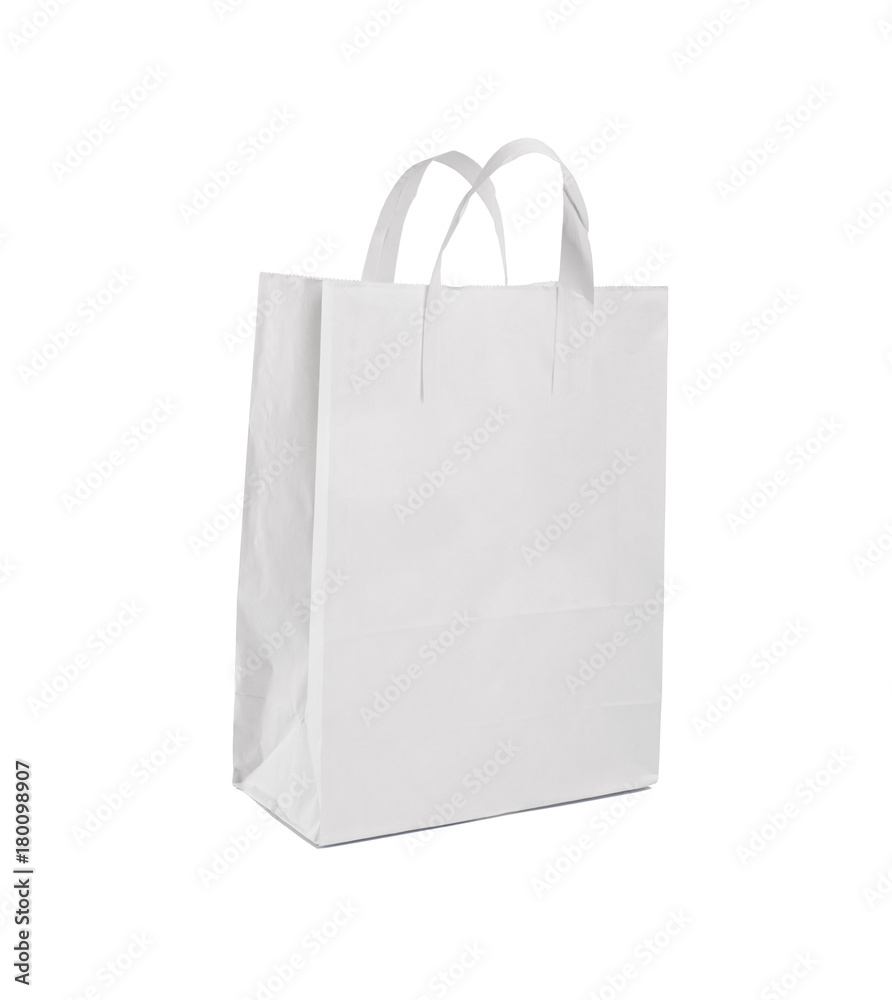 Mockup of blank of shopping bag with handle. Mockup of blank of shopping bag with handle.