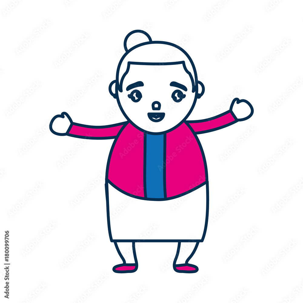 old woman icon over white background vector illustration old woman icon over white background vector illustration