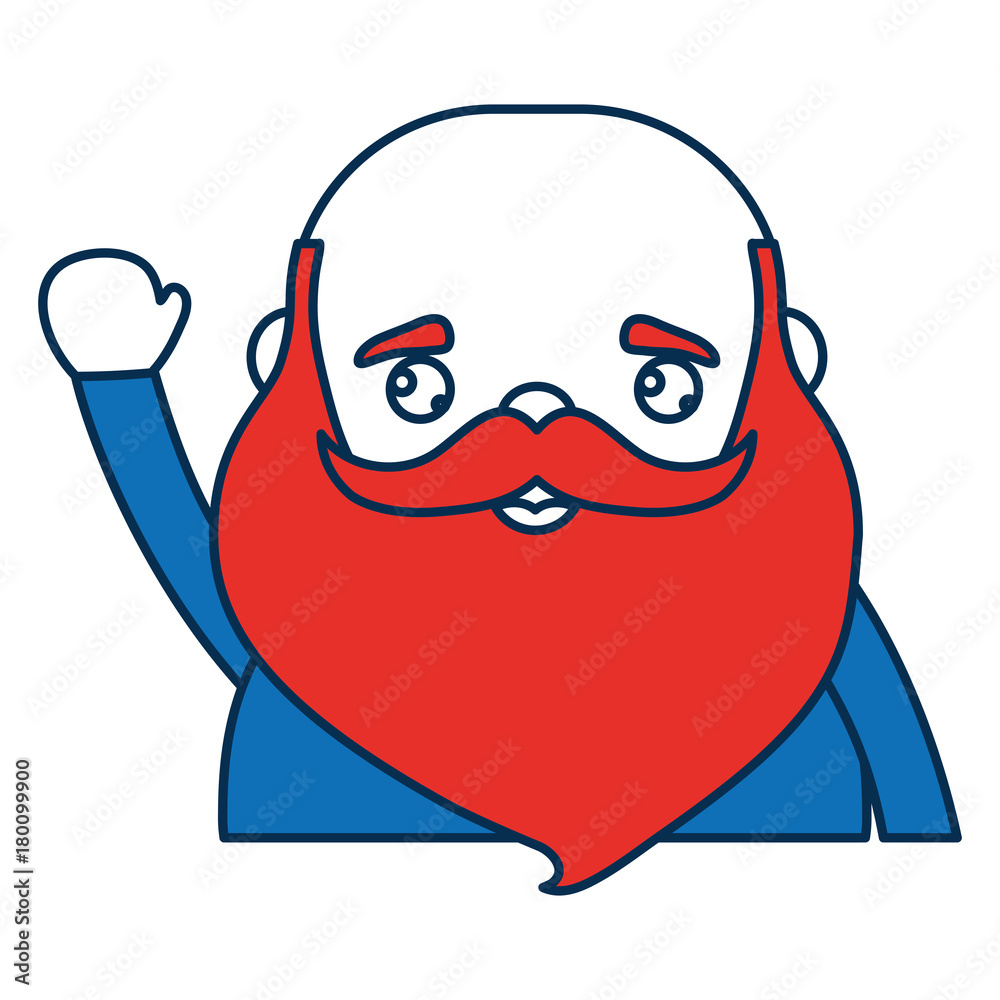 Obraz premium cartoon relaxed santa claus icon over white background vector illustration