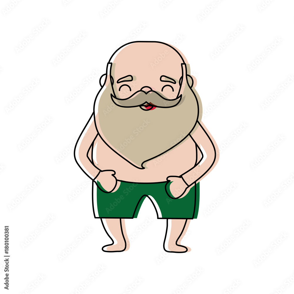 cartoon relaxed santa claus icon over white background vector illustration cartoon relaxed santa claus icon over white background vector illustration