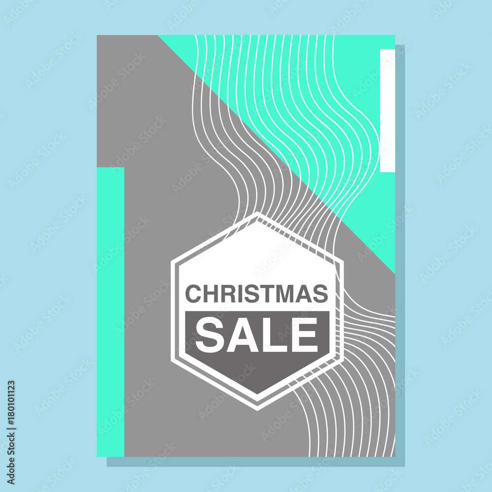 Christmas and New Year sale memphis design Christmas and New Year sale memphis design