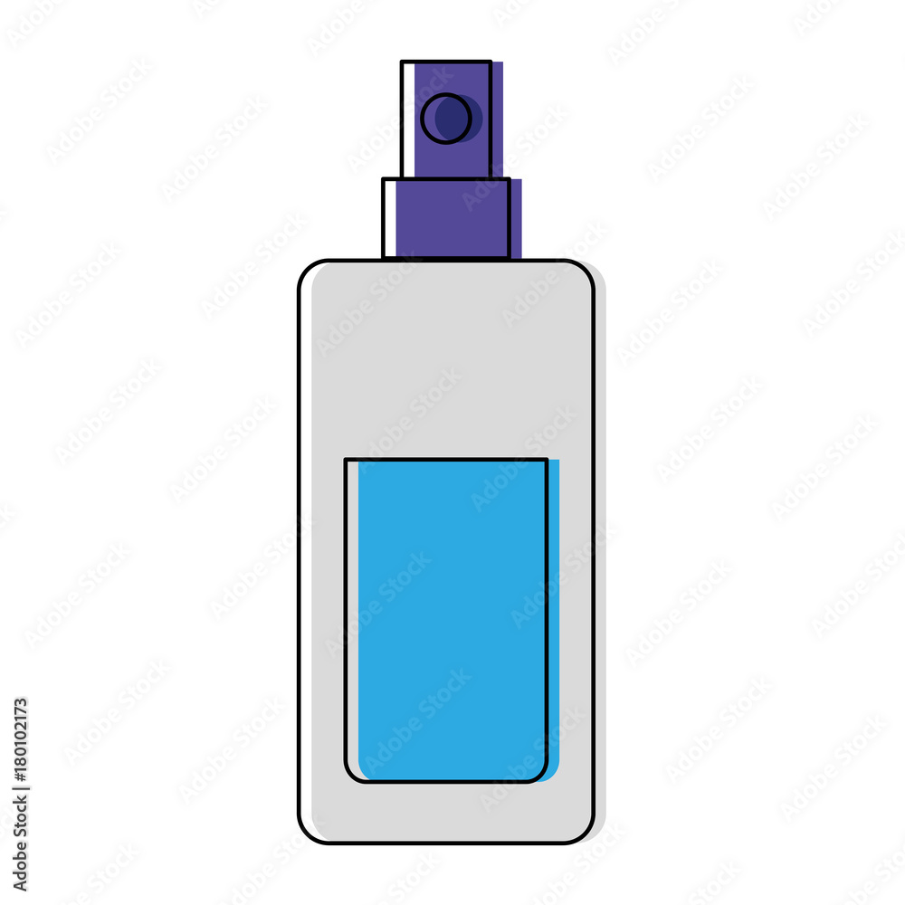 fragance bottle icon over white background vector illustration