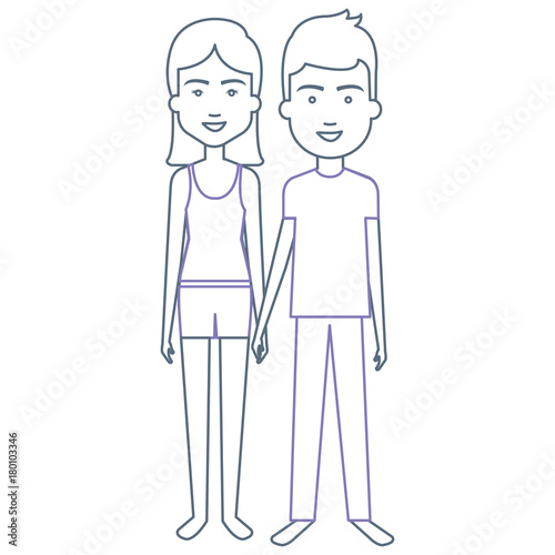 lovers couple avatars characters © Gstudio