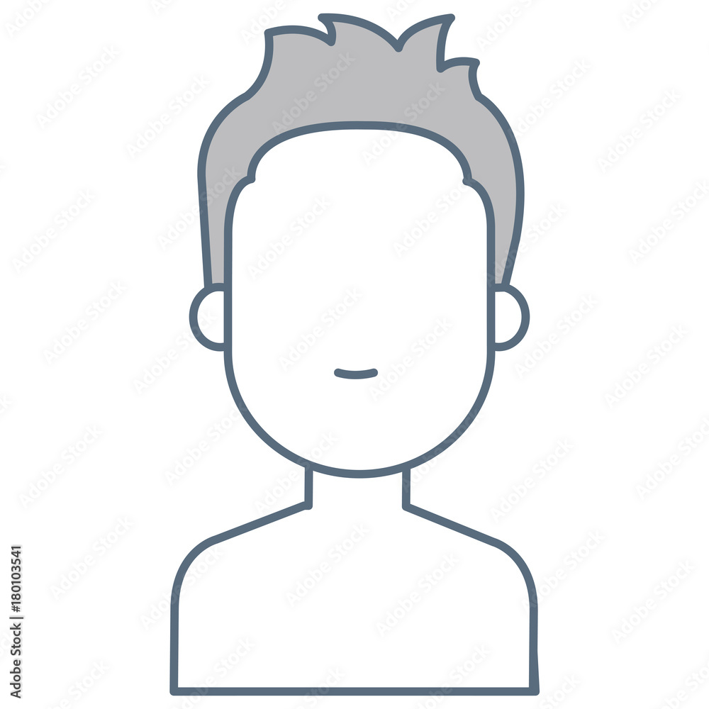 Fototapeta premium young man shirtless avatar character