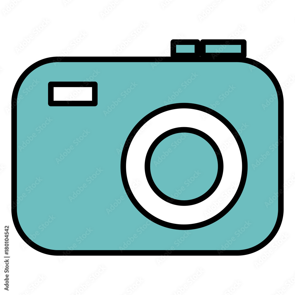 photographic camera isolated icon photographic camera isolated icon