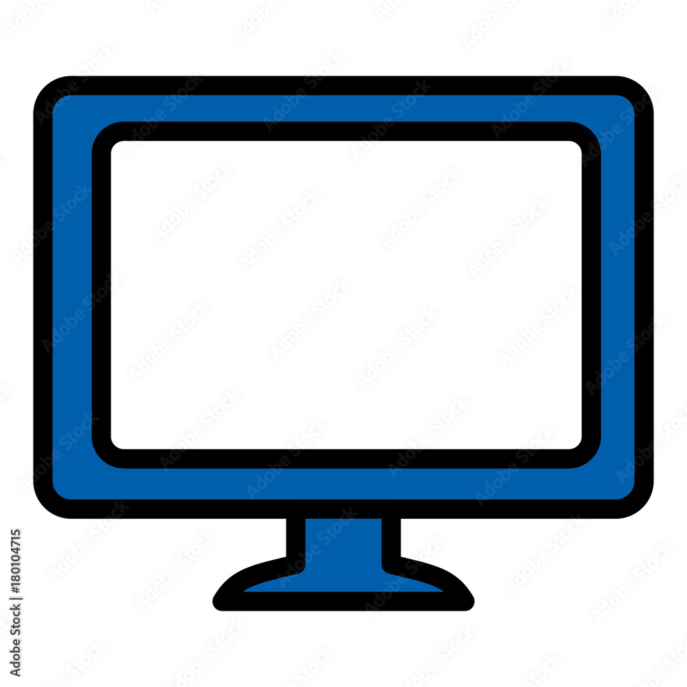 computer display isolated icon computer display isolated icon