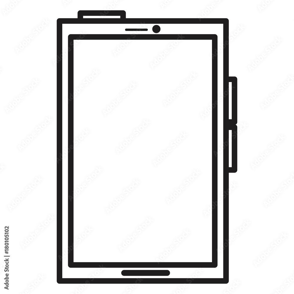 smartphone device isolated icon smartphone device isolated icon