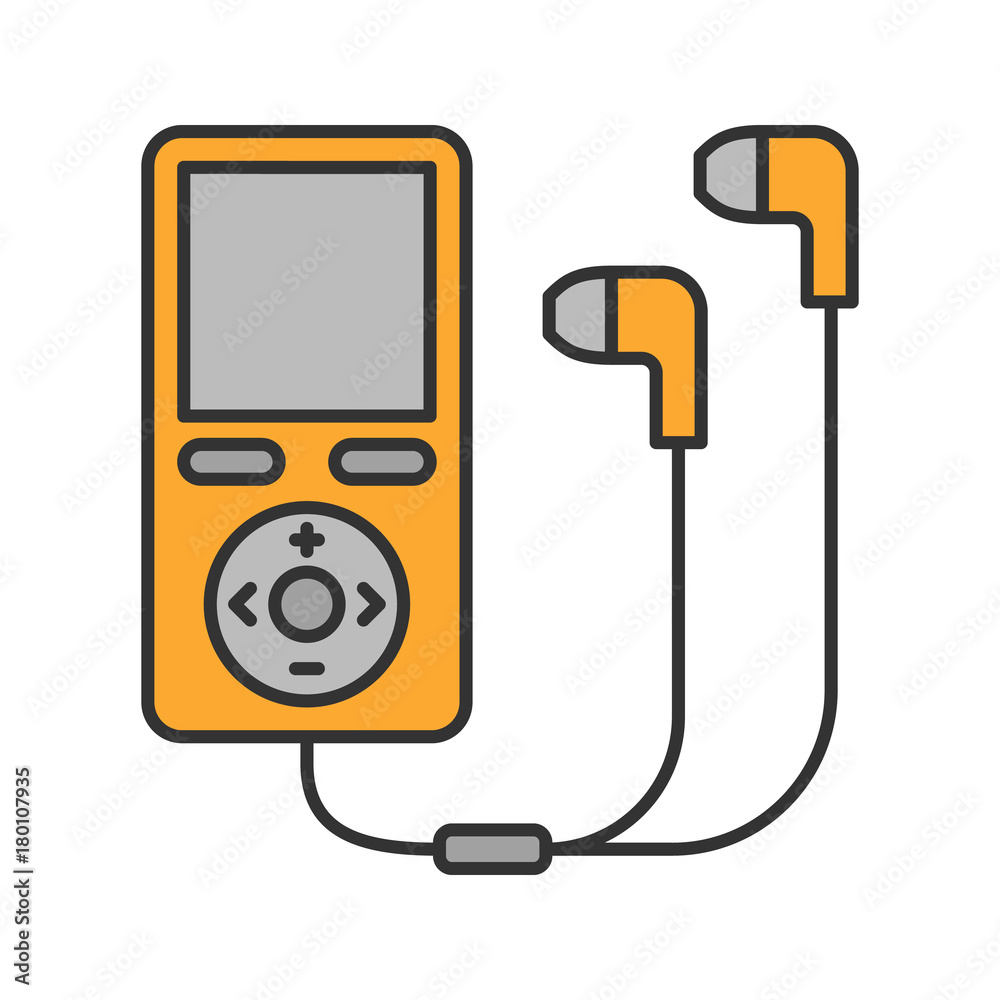 Mp3 player color icon Mp3 player color icon