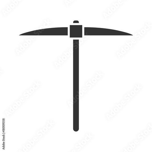 Navvy pick glyph icon