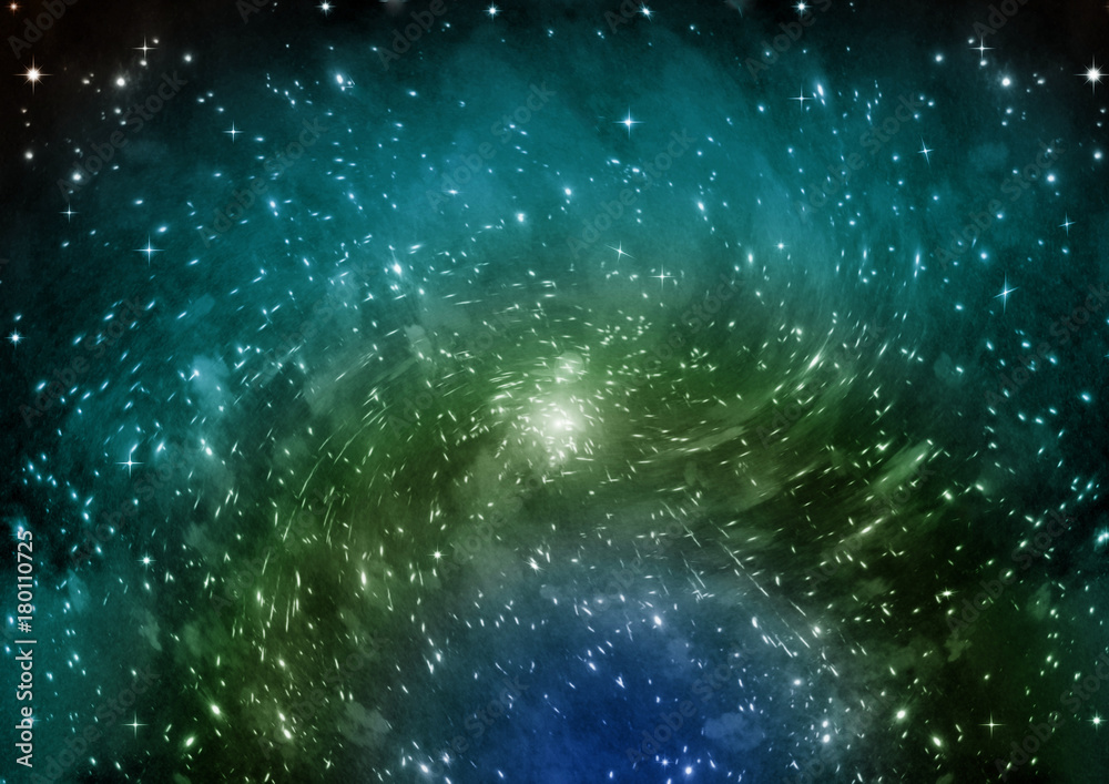 galaxy in a free space galaxy in a free space