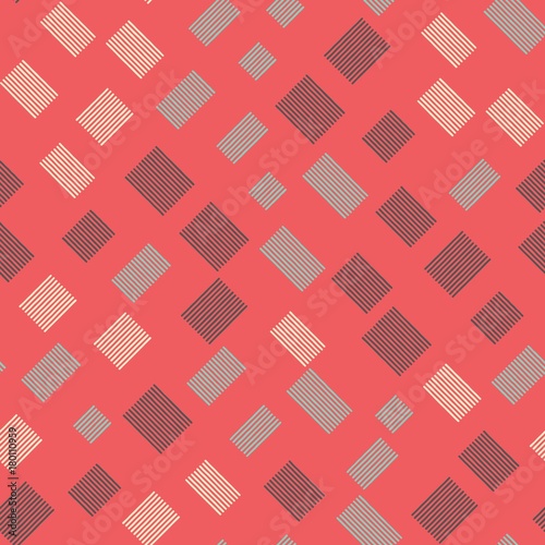 Seamless pattern with rectangles with lines. Vector repeating texture.