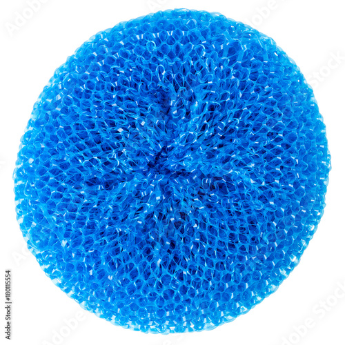 Blue vibrant plastic scourer