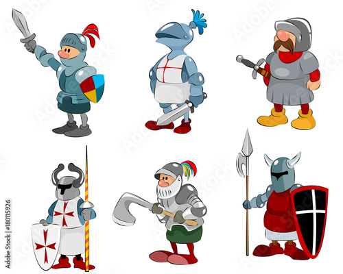 Set of six knights