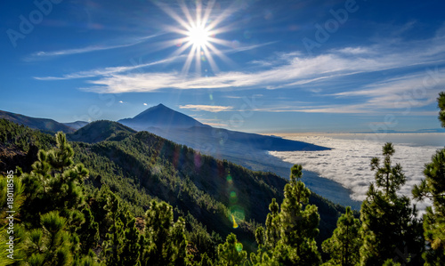 Teide and Clouds photo