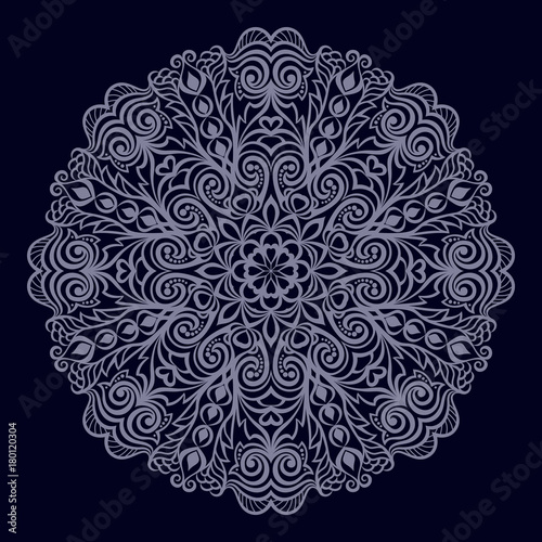Round patterned ornament mandala 2