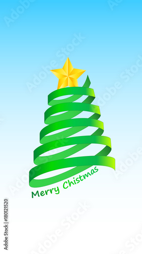 Ribbon chrismas tree