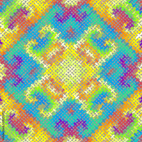 Seamless background pattern. Imitation of a texture of rough canvas painted with paint.