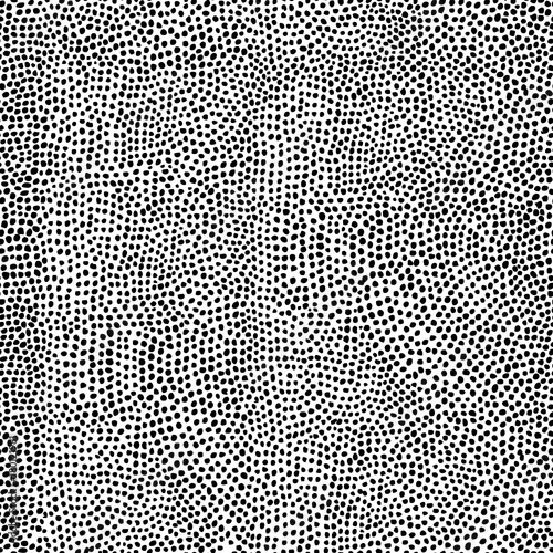 Irregular dots pattern. Seamless background. Mosaic art tile of small dots on white background. Random circles.