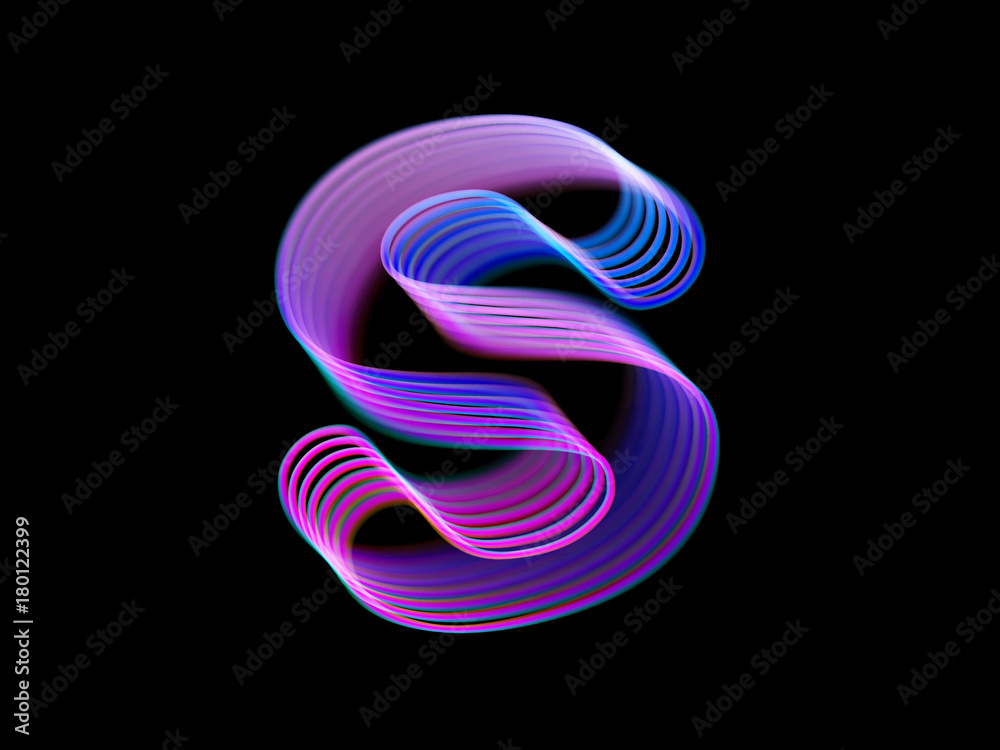 3d Letter S Logo Modern Technology Digital Logotype Design Letter S
